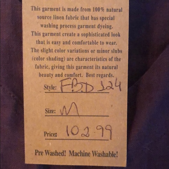 Plum Linen dress - Picture 5 of 6